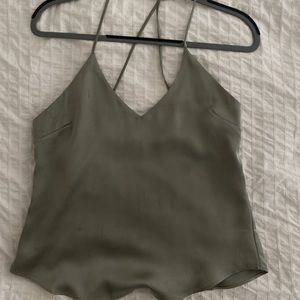 OPEN BACK SILK TANK